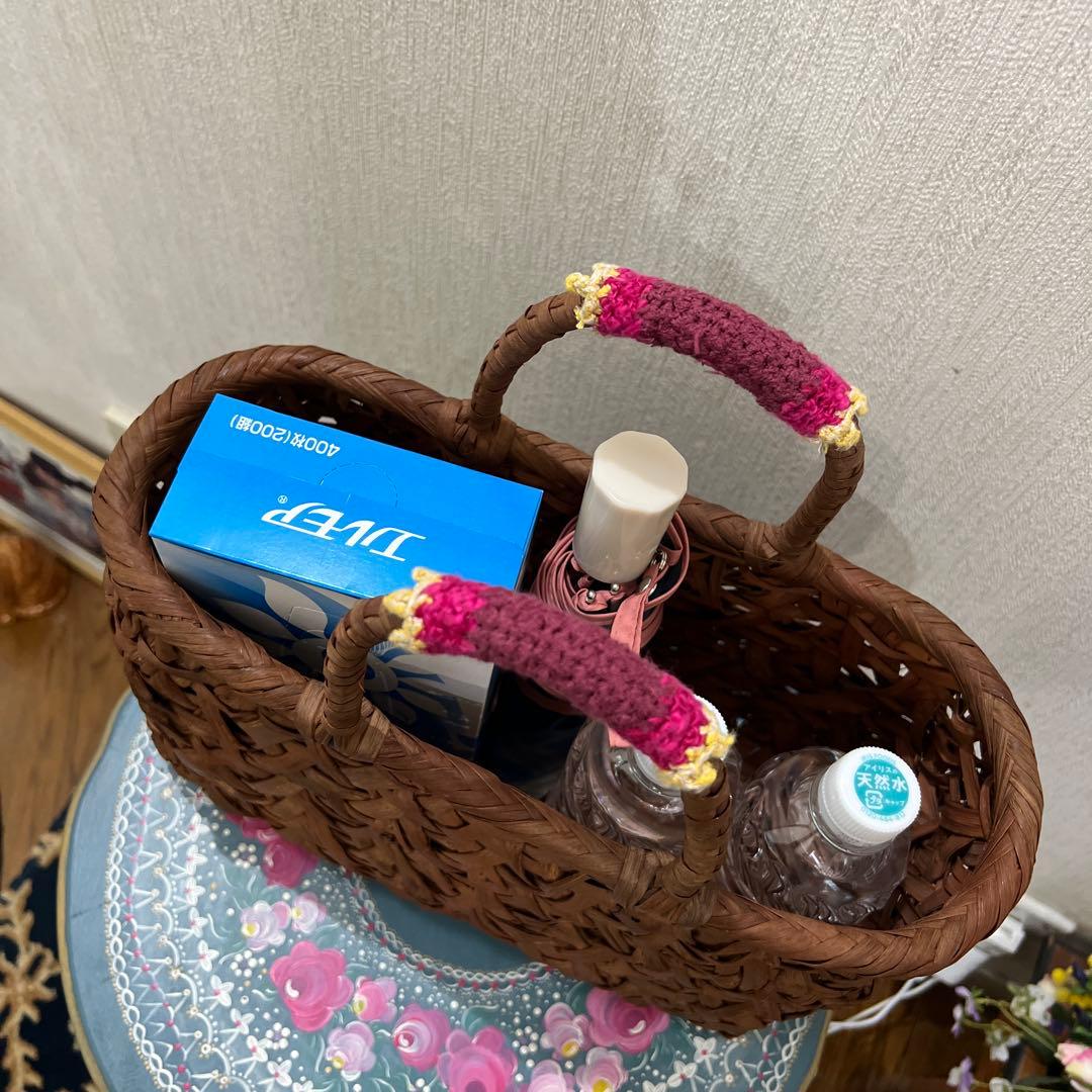 n*5様 〈最後値下げ〉山葡萄のかごバッグ　乱れ編み