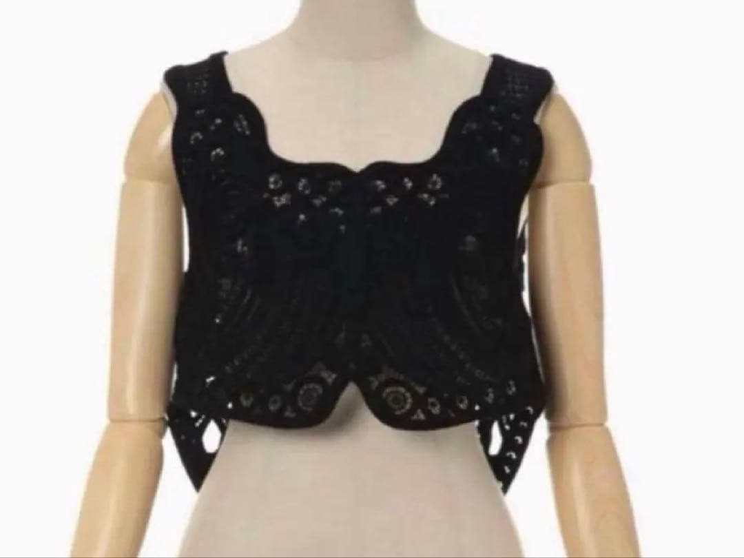 【美品】Mame Kurogouchgi コード刺繍ベスト　22FW