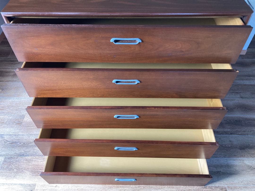 USビンテージ チェスト ミニタリー 5段