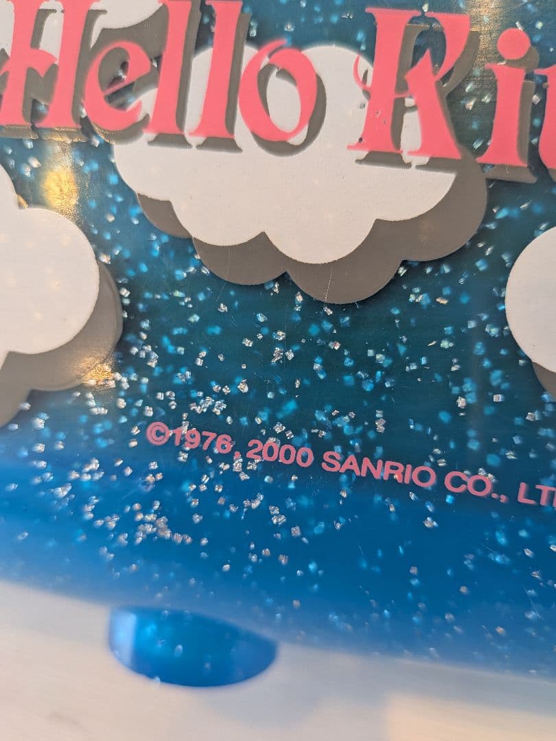 希少　ハローキティ　2段　ミラー付きBOX　収納　小物入れ　2000　エンジェル