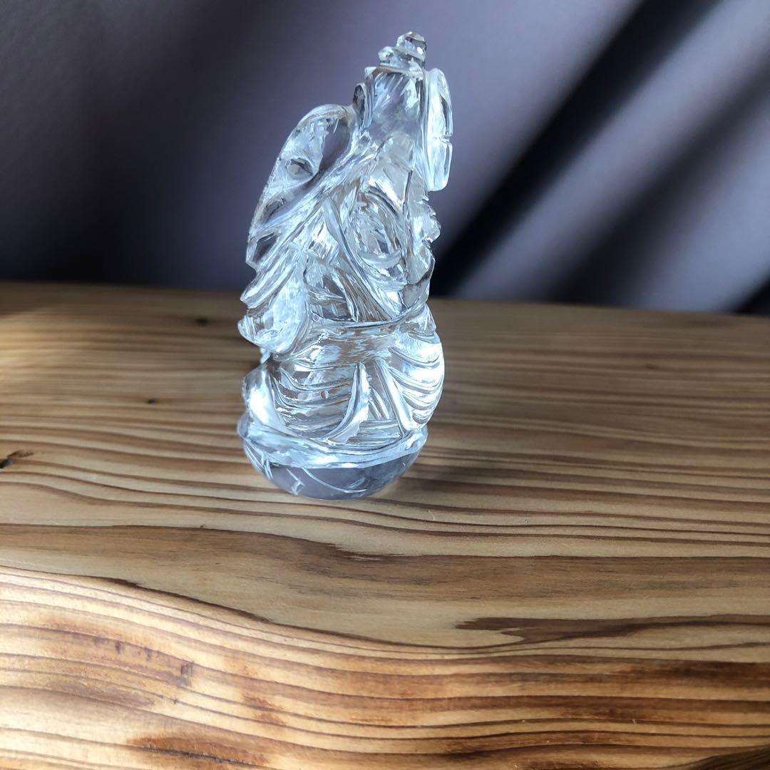 ヒマラヤ水晶　レア品　メルー水晶 ガネーシャ像