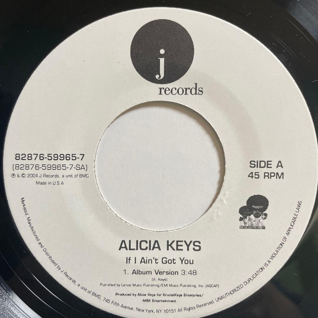 【7インチ】Alicia Keys - If I Ain't Got You