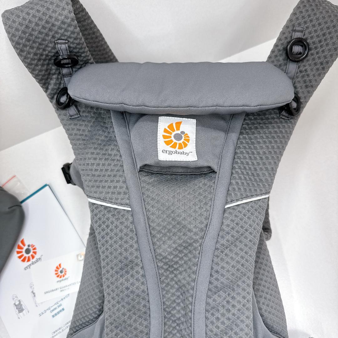 【美品】エルゴベビー オムニブリーズ ソフトフレックス グラファイトグレー