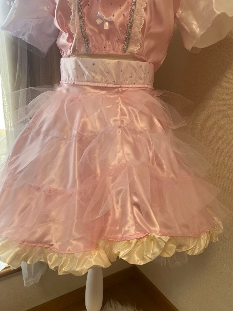 週末価格　 ピンクリボン衣装　ハンドメイド　コスチューム　生誕祭　コンカフェ