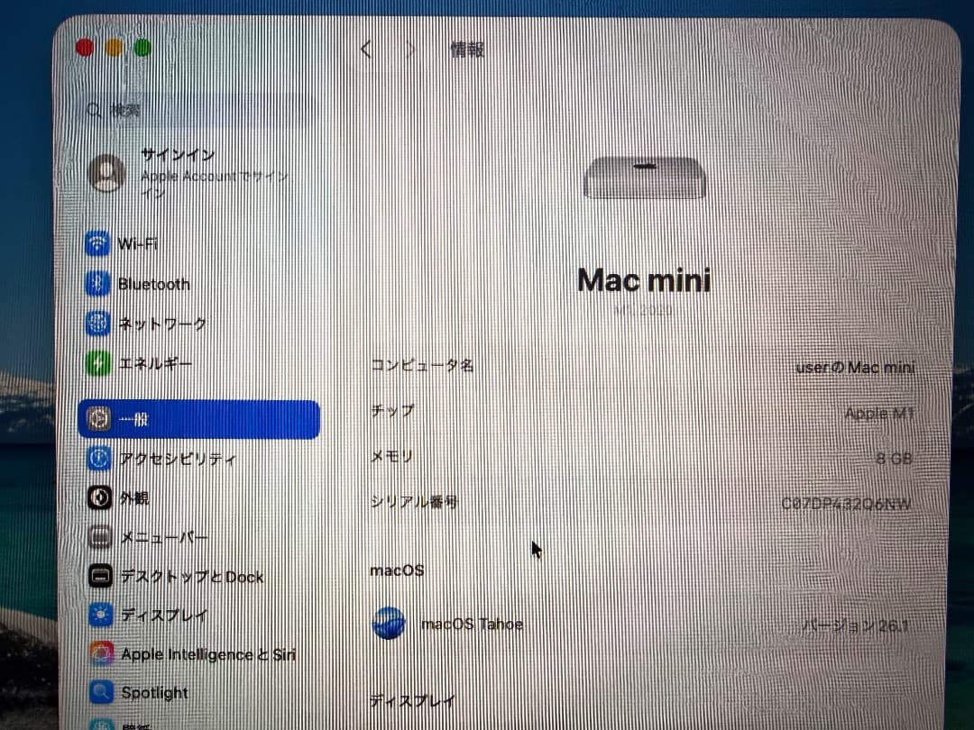 正月特価Apple Mac mini 2020 M1 512G 8G シルバー