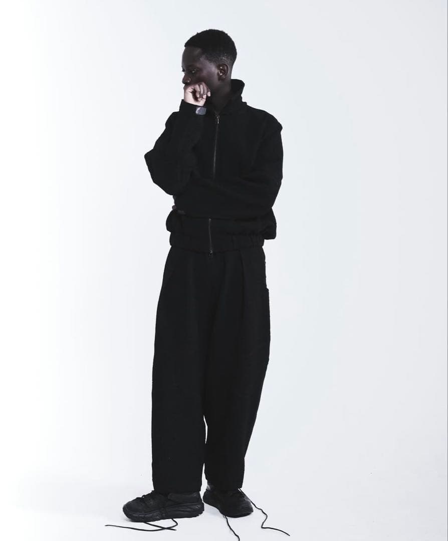 PATOR NOVA ブラックワイドパンツ