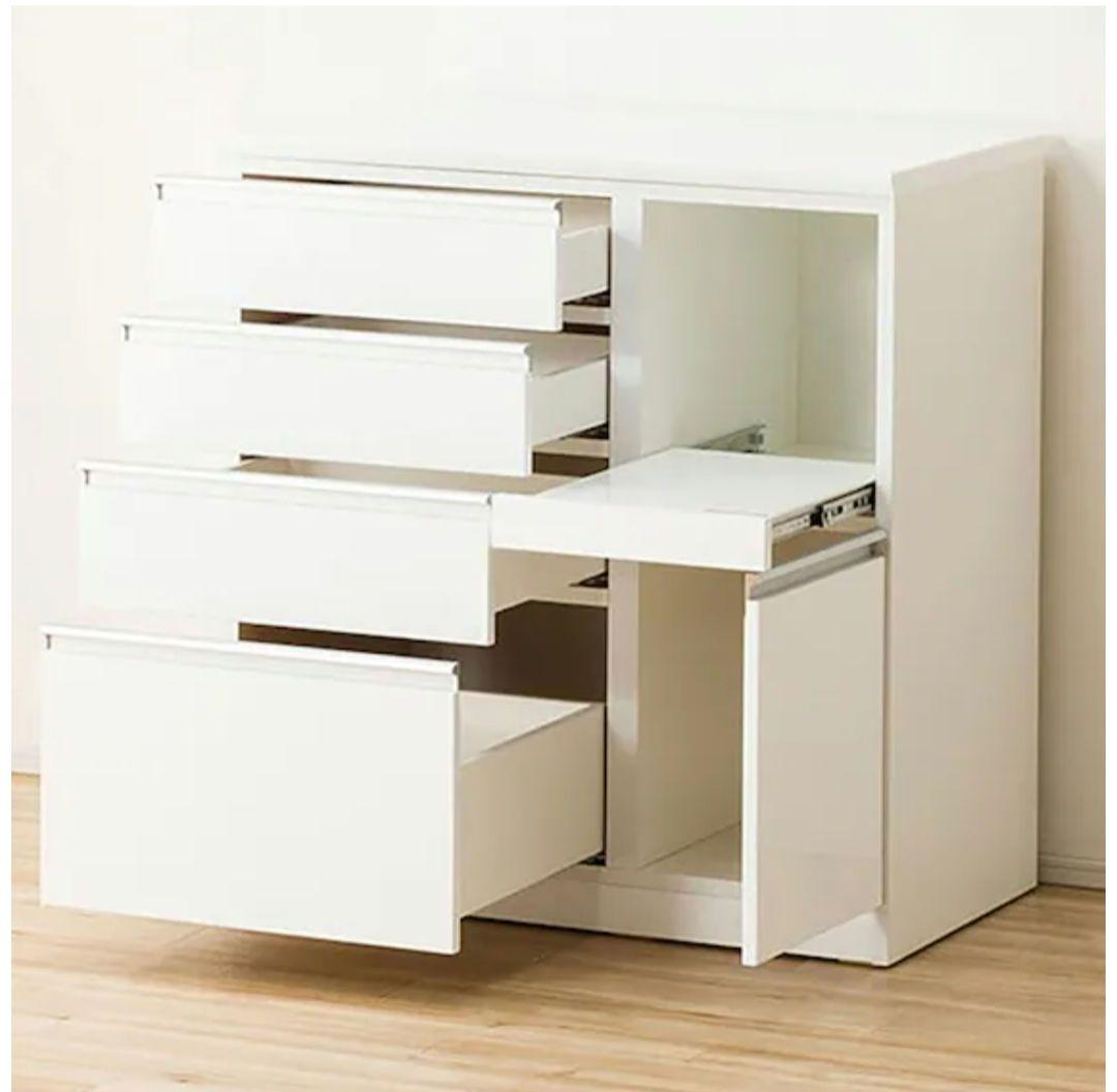 送料込み✩キッチンカウンター 4引き出し　ニトリ　中古