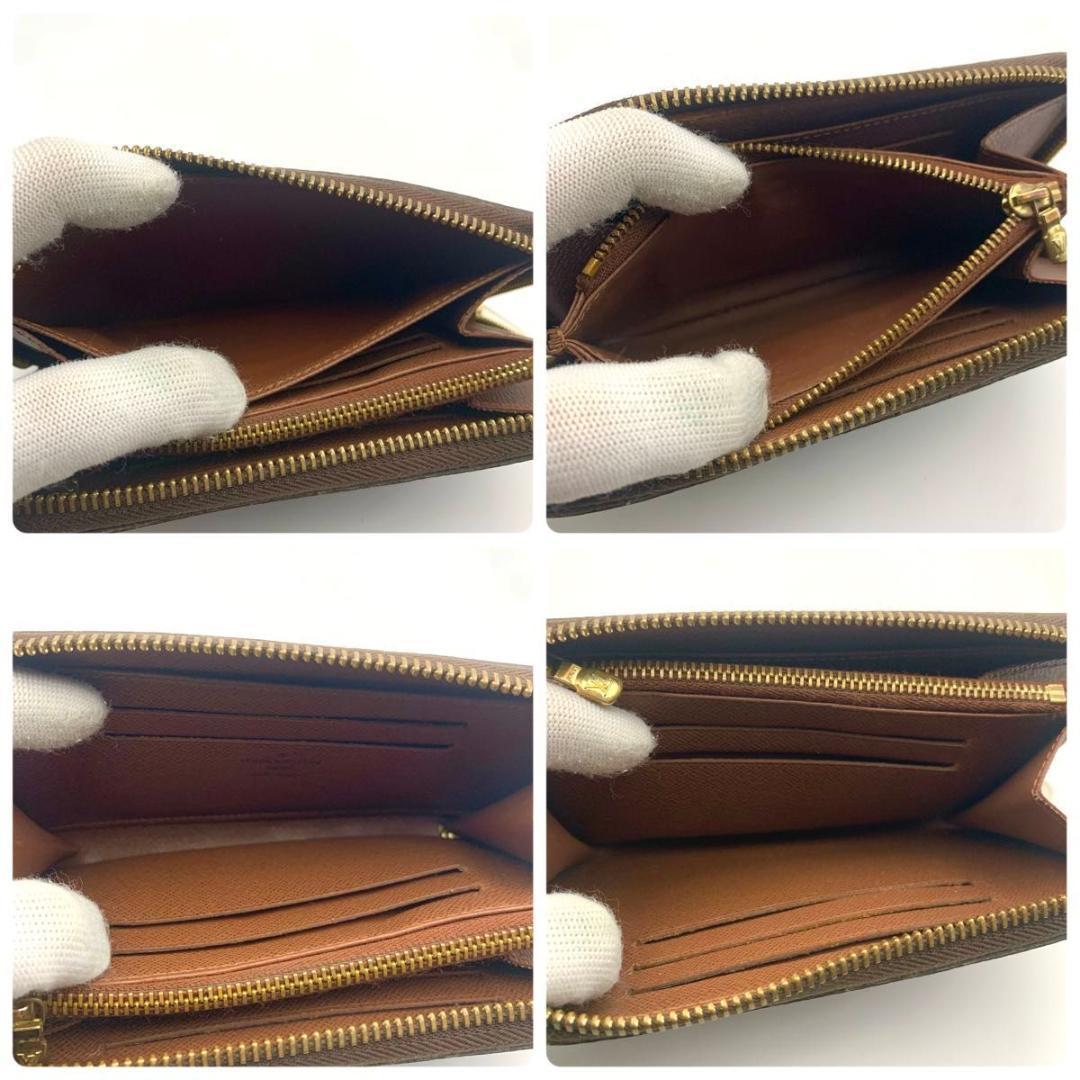 美品 ルイヴィトン ジッピー コンパクトウォレット ラウンドファスナー 財布