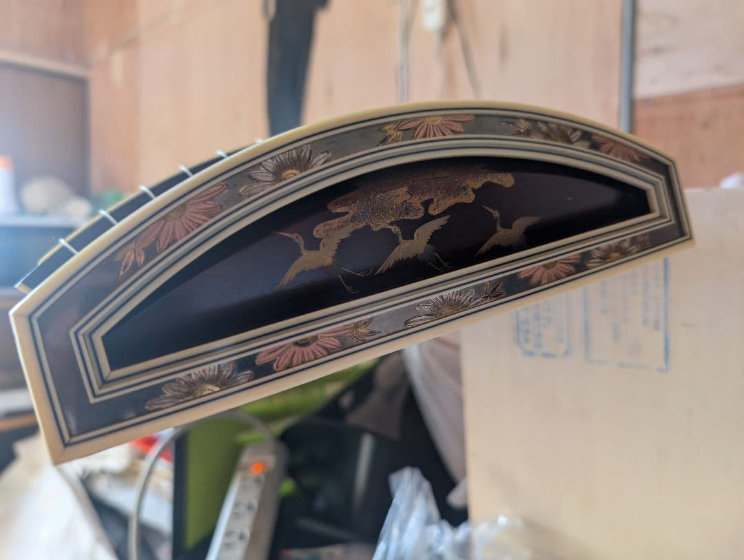 レア品　御琴　和楽器　13弦　長さ185センチ　鶴