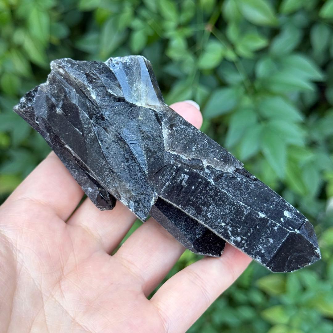 ムーミン 値下げ モリオン 黒水晶 天然無処理 原石 MY977