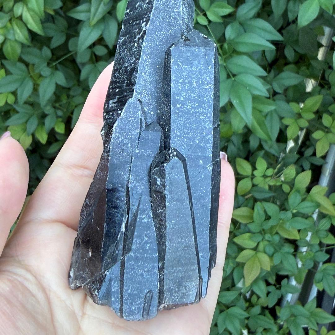 ムーミン 値下げ モリオン 黒水晶 天然無処理 原石 MY977