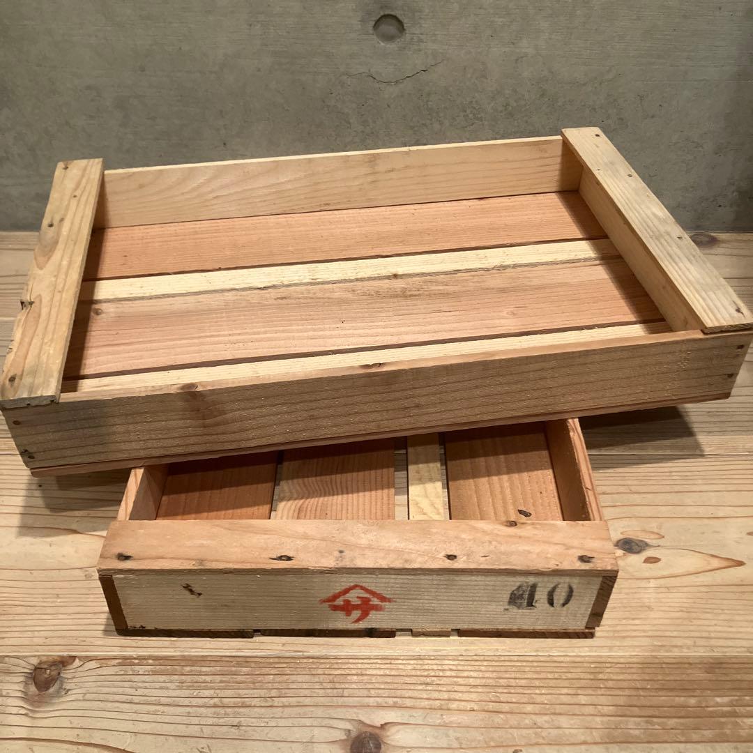 13個まとめ　魚　トロ箱　レトロ　木製箱　魚箱 魚屋 魚河岸 市場 木製　道具箱