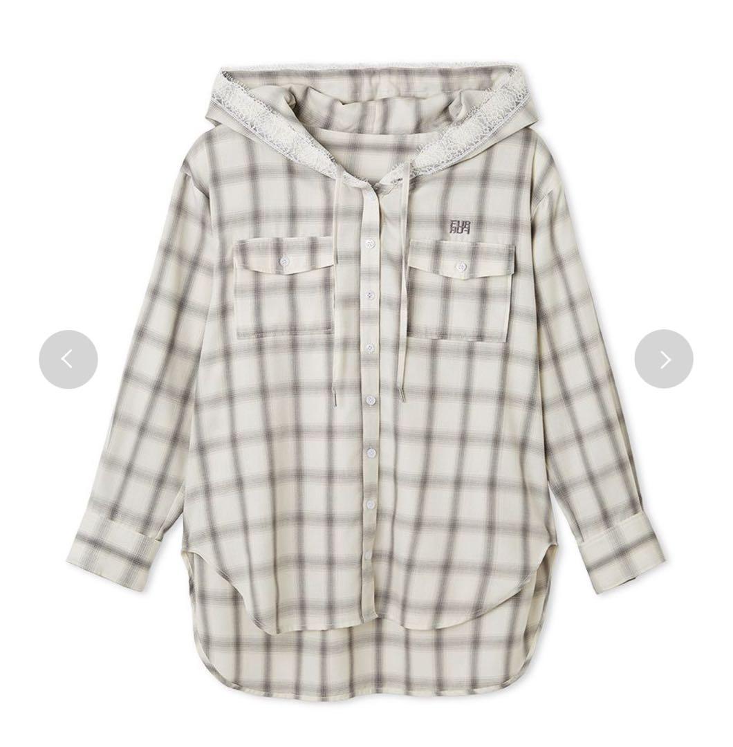 FURFUR フーディーオンブレーチェックシャツ