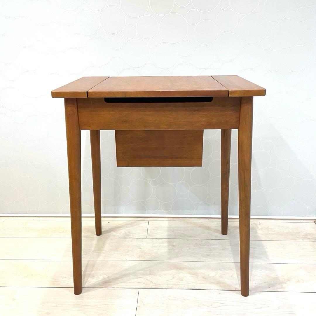 【市場】木製ドレッサー 鏡台 鏡付き コンパクト収納 天然木 北欧風