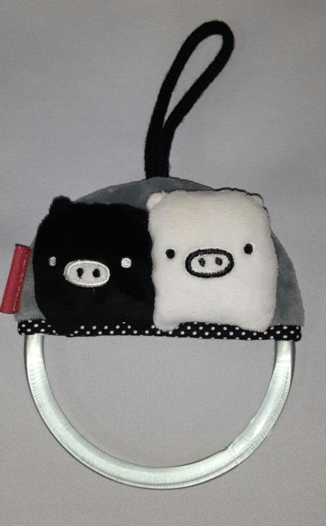 タオルハンガー モノクロブー ぬいぐるみセット もこもこ キラキラ XL BIG