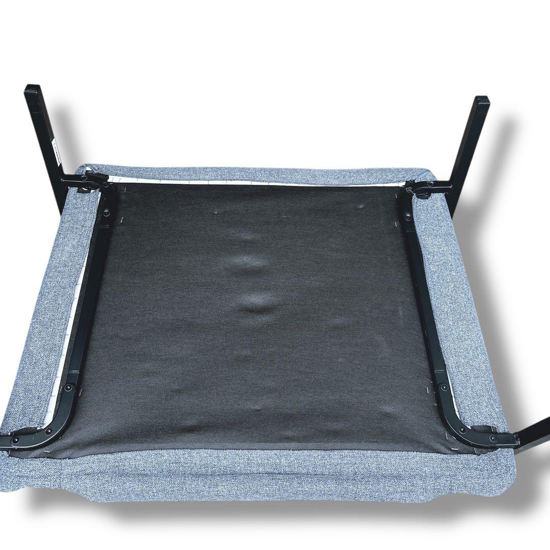 IKEA コアルプ KOARP 1人掛けソファ グレー 背面収納有り