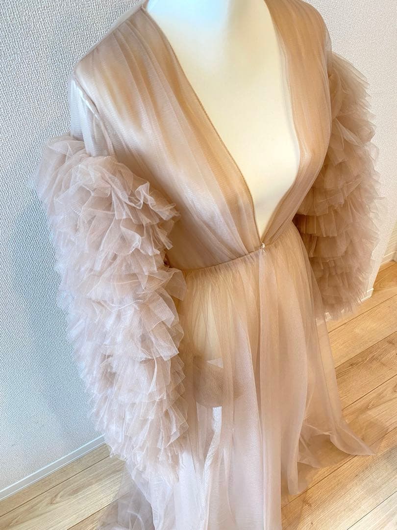 【恵美子さん専用】ふんわりチュールロングドレス 撮影衣装 ウェディングフォト