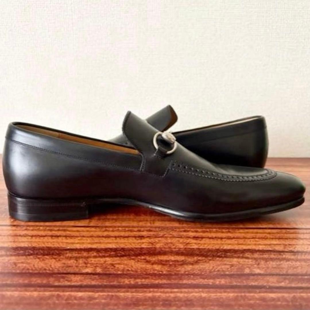 GUCCI グッチ ホースビットローファー 25.5cm メンズ ブラック 靴