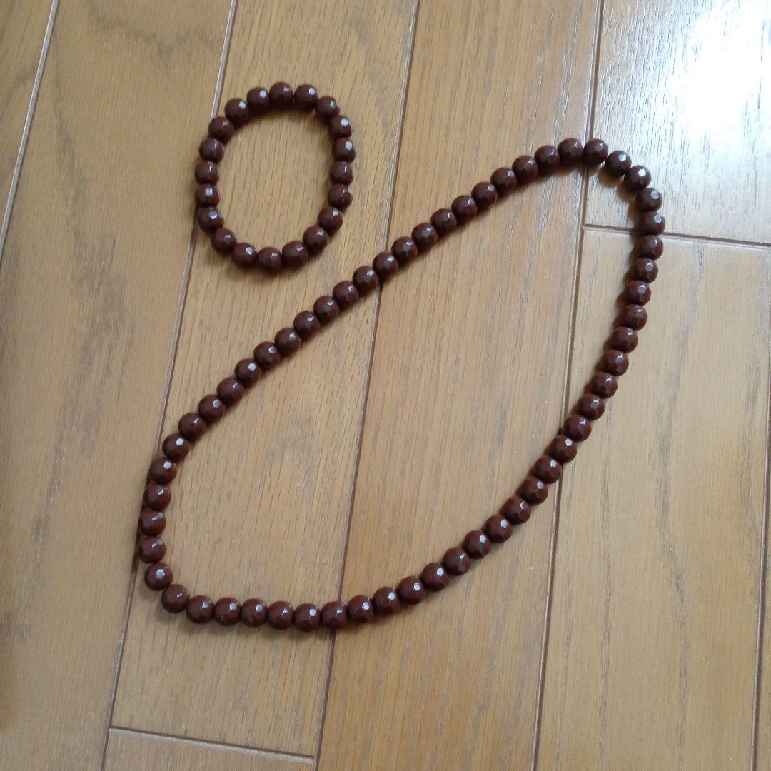 新品未使用　セリサイト　ネツクレス＆ブレスレット