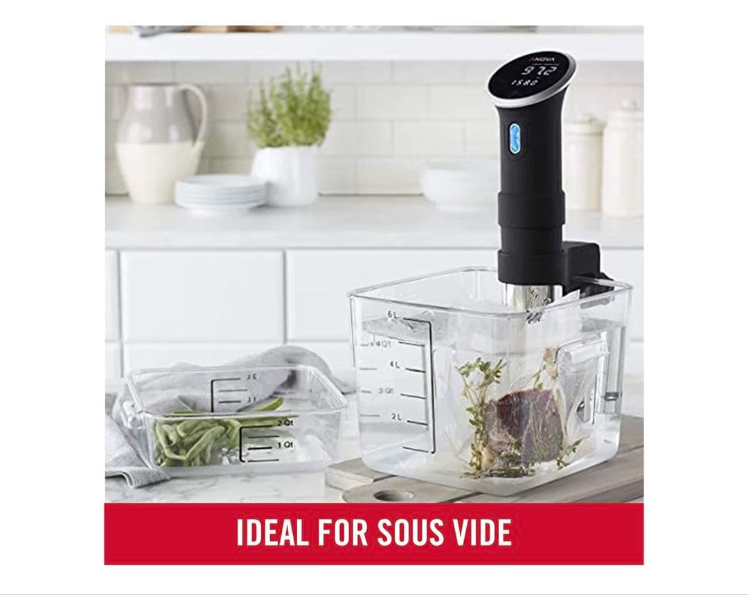 Anova低温調理器ソフトケース付き、保温ボール、ストッカーセット