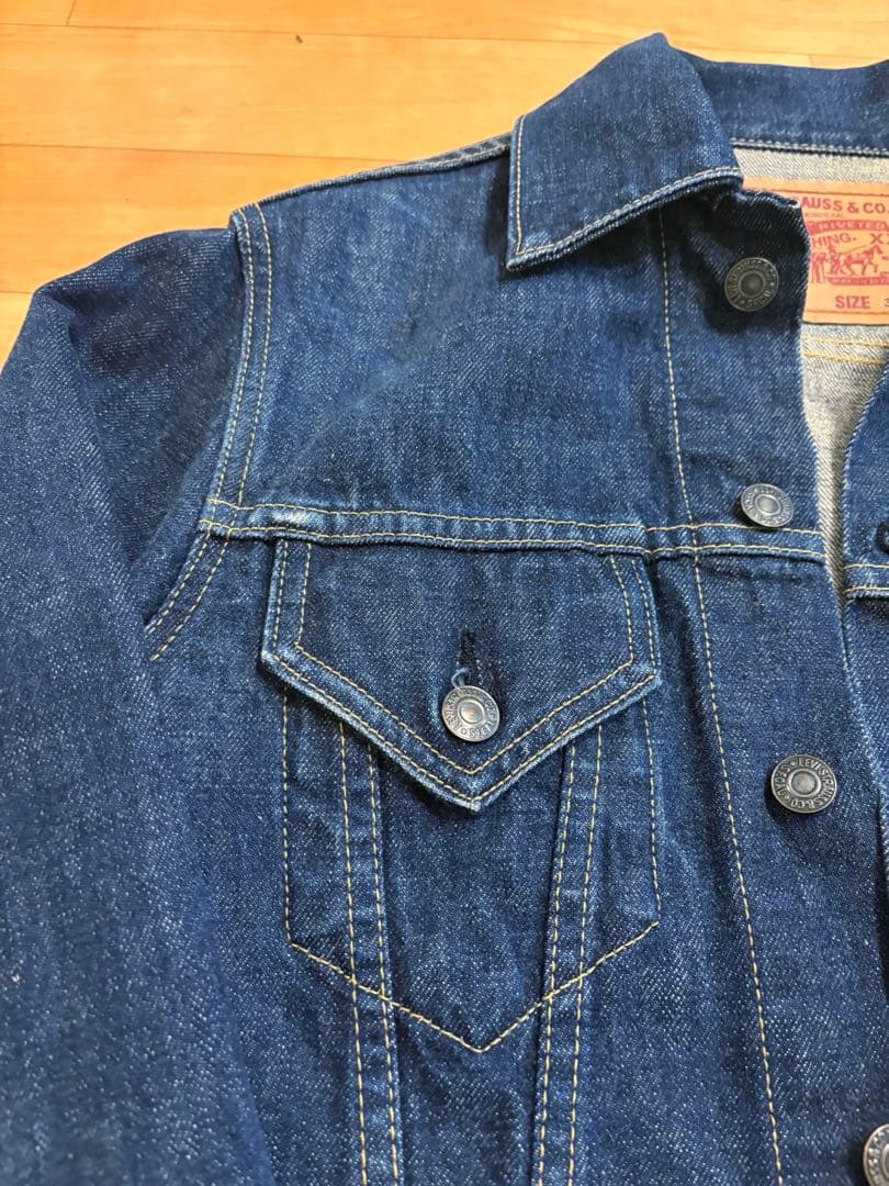 【美品】90s 日本製 LEVI'S 71557 濃紺 デニム3rd 復刻