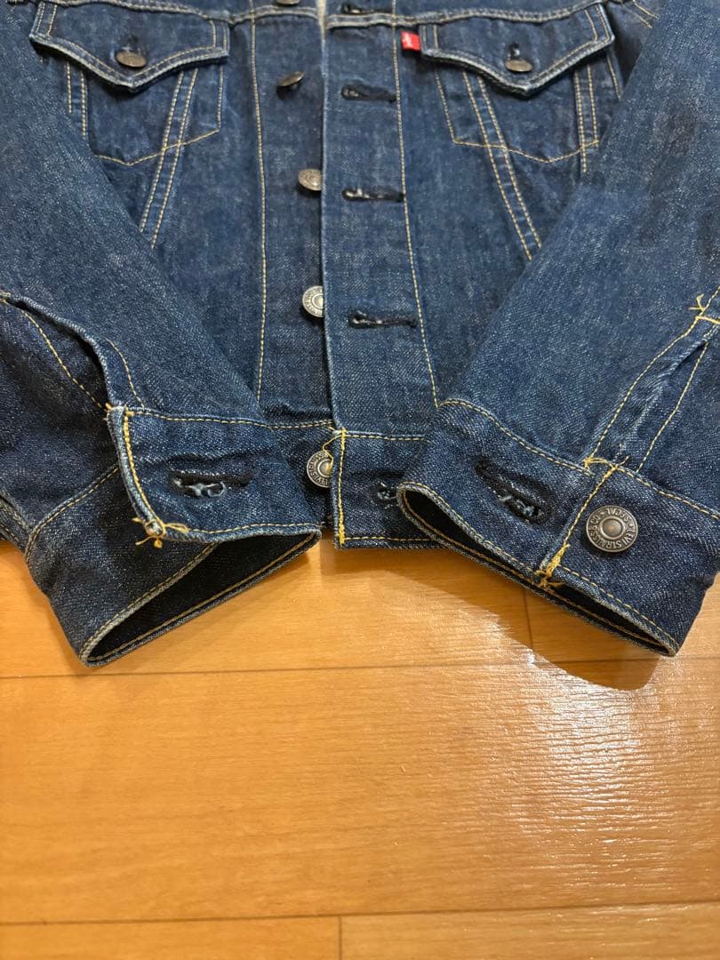 【美品】90s 日本製 LEVI'S 71557 濃紺 デニム3rd 復刻