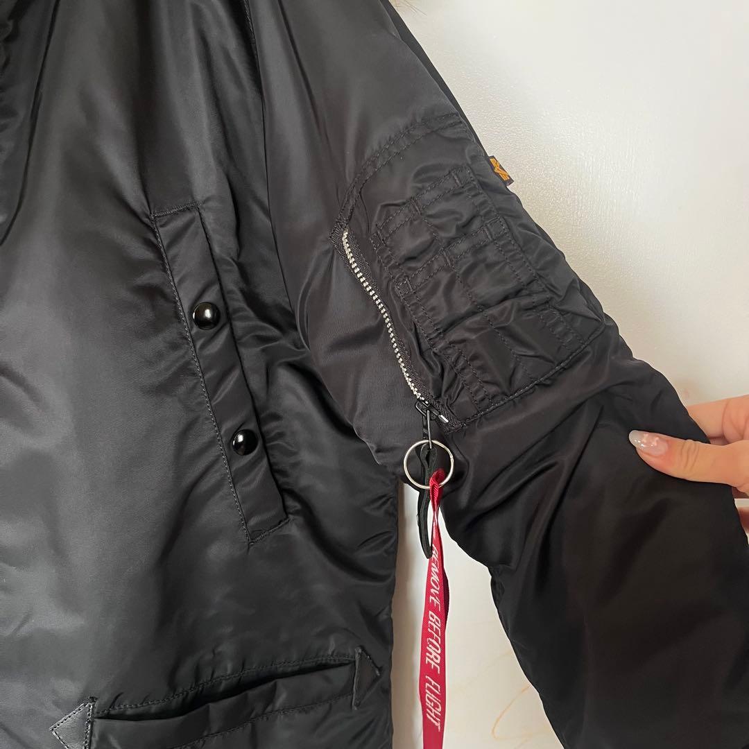 アルファインダストリー N3B ブラック L ミリタリー フライトジャケット