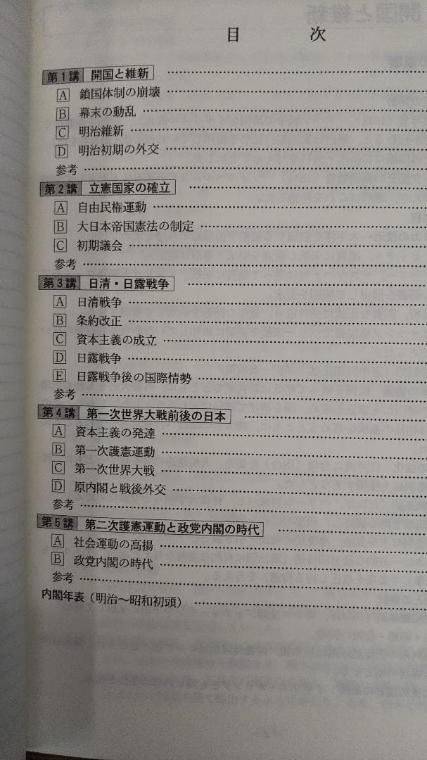 昔の代々木ゼミナールテキスト　詳説日本近現代史ゼミ１・２　2冊揃い