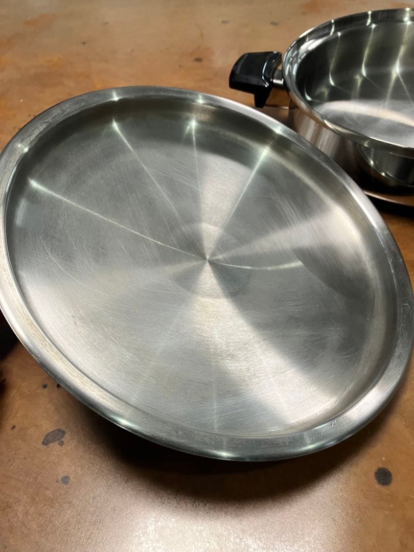 ロイヤルクィーン(非IH対応):大フライパン、蓋、ステンレス、