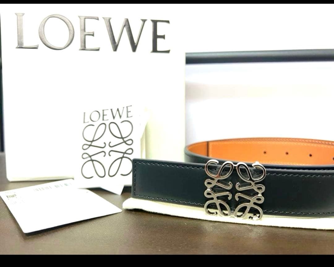 LOEWE 新品未使用 試着のみ アナグラムレザーベルト 75