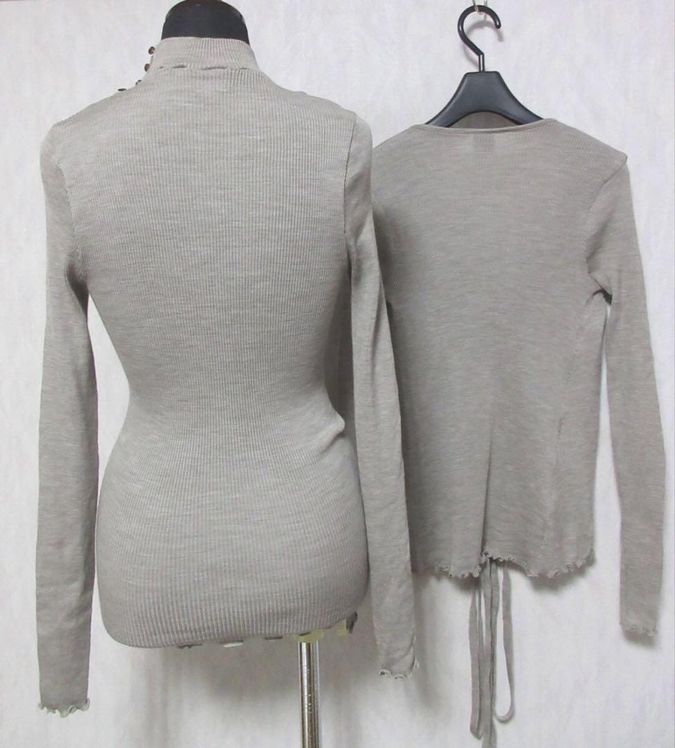 オルカリート Oscalito ニット アンサンブル リブ ウール シルク