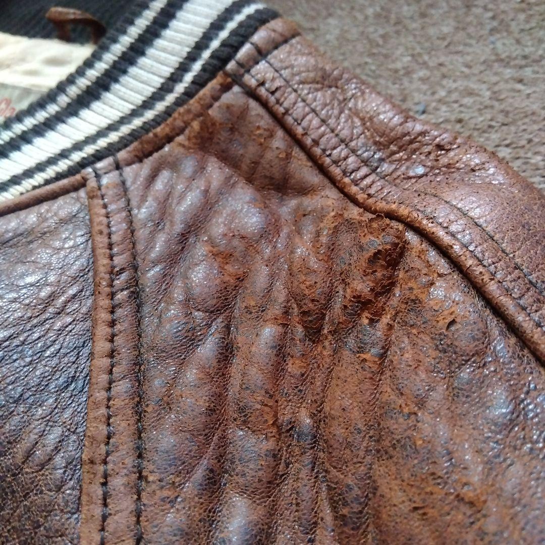 Sサイズ 90's AVIREX アヴィレックス レザー ジャケット 革ジャン