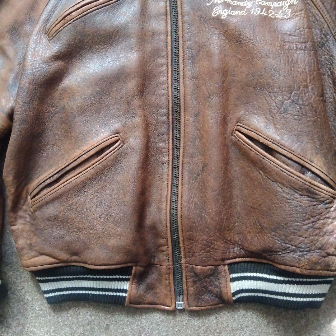 Sサイズ 90's AVIREX アヴィレックス レザー ジャケット 革ジャン