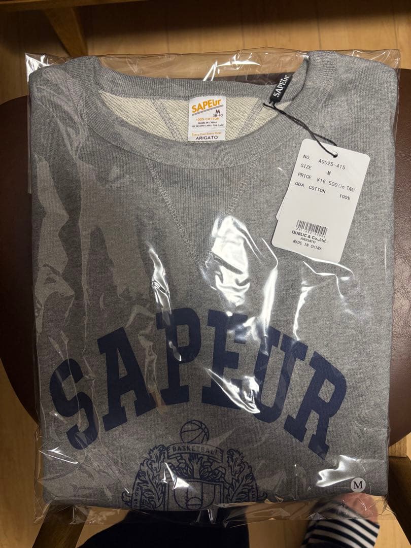 最終値下げSAPEUR サプール クルーネックトレーナー スウェットMサイズ長袖