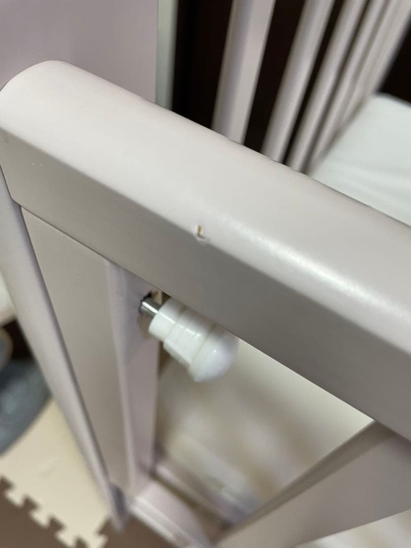 あわイロ　ベビーベッド　ピンク　マットレス付き