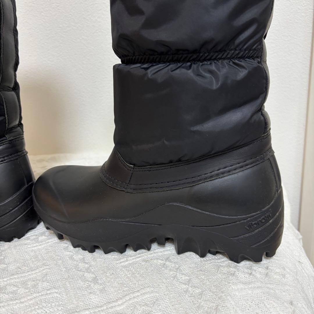 美品HUNTER☆UK4スノーキルトブーツ 黒ハンター23~23.5スノーブーツ