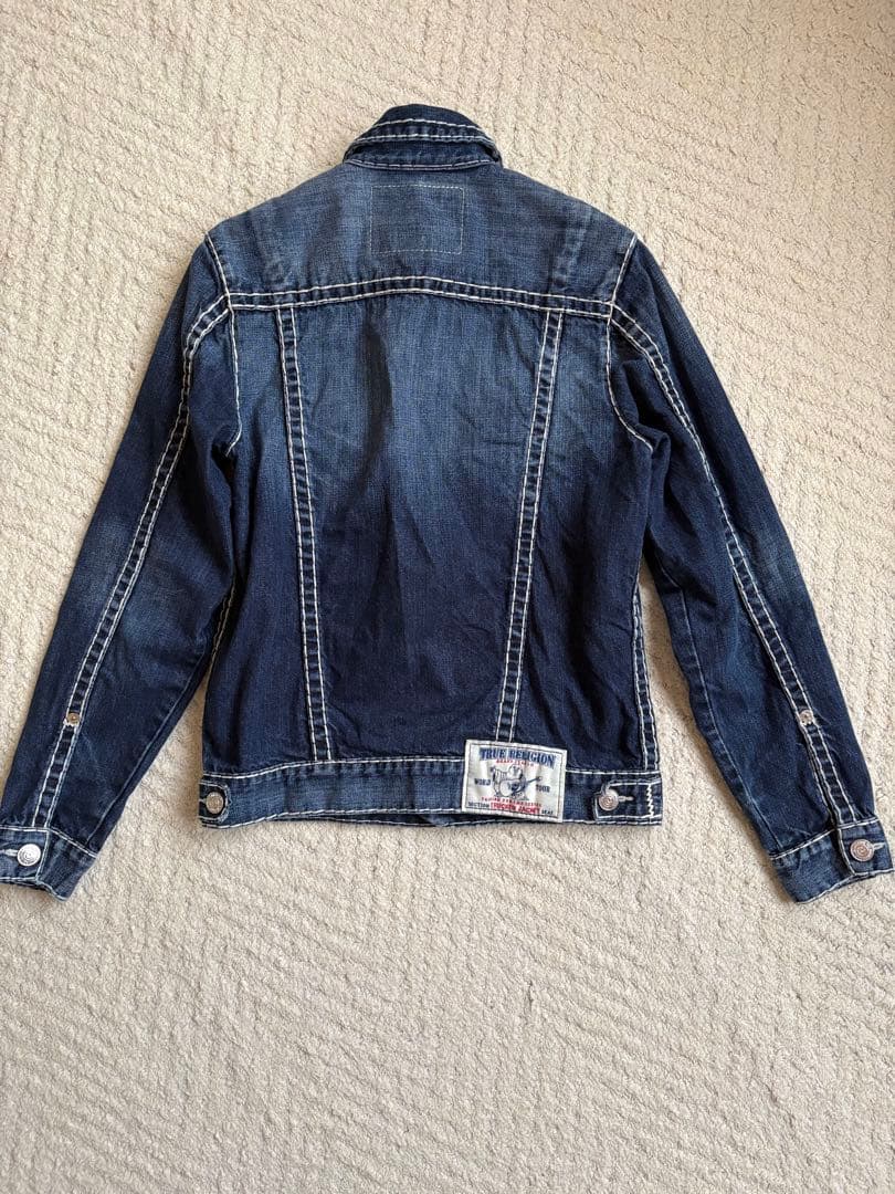 トゥルーレリジョンダークブルー デニムジャケット