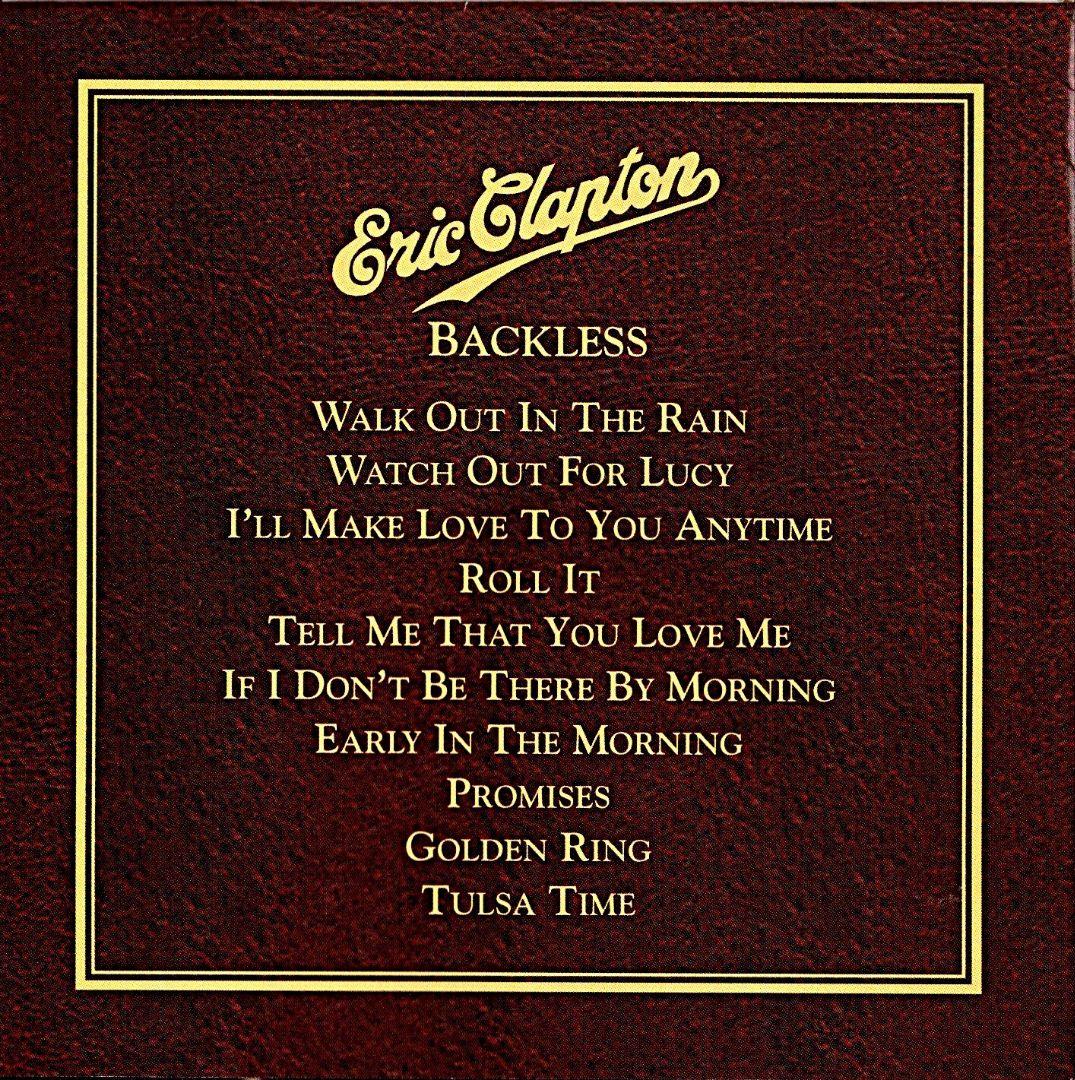 貴重Eric Clapton Backless MFSL 輸入盤GOLD CD