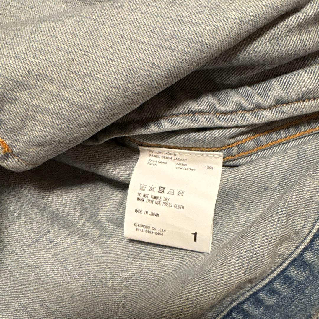 【JieDa】　PATCH DENIM JACKET インディゴ サイズ1