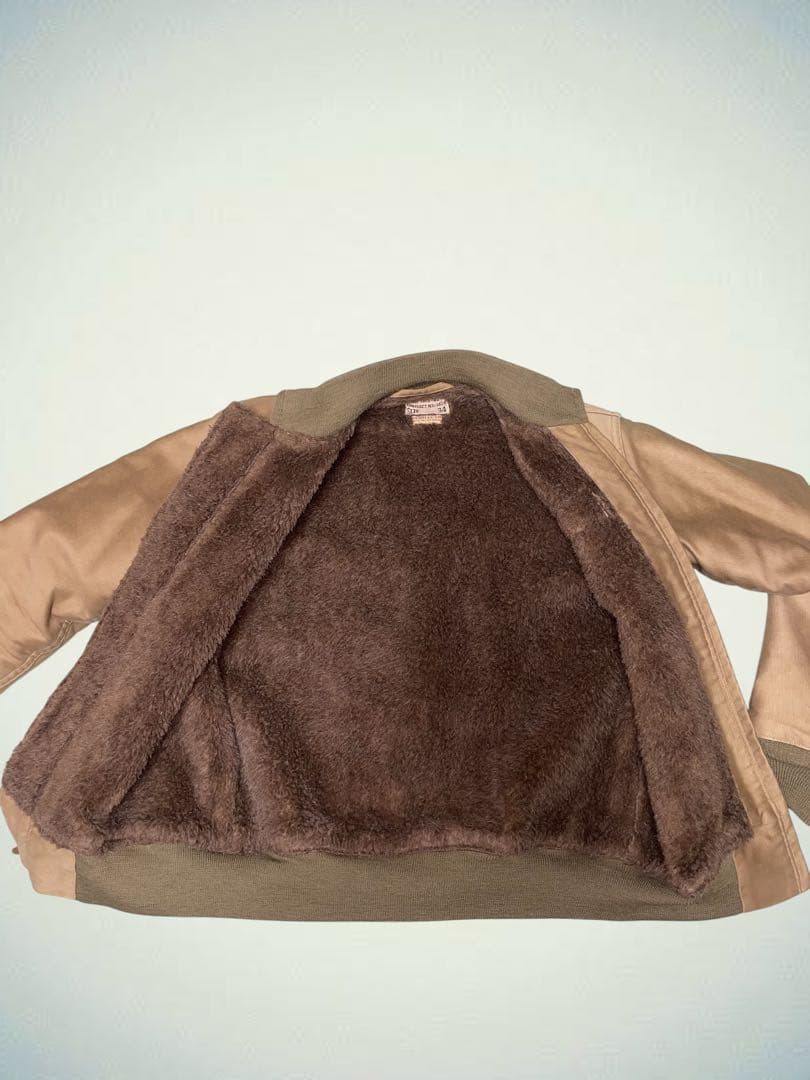 希少 実物復刻 デッキジップ 40s USCG 34 汚れ アルパカ