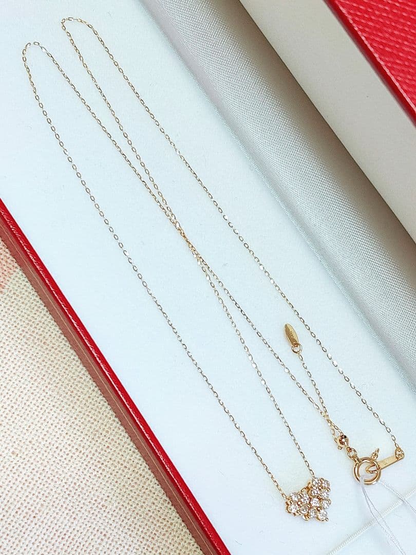 同梱 専用 新作 k18YG 天然ダイヤモンド 0.20ct 2wayネックレス