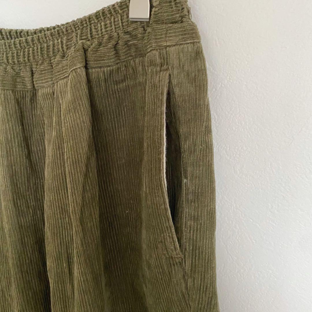 R&D.M.Co- オールドマンズテーラー　コーデュロイ　ゴムパンツ　日本製