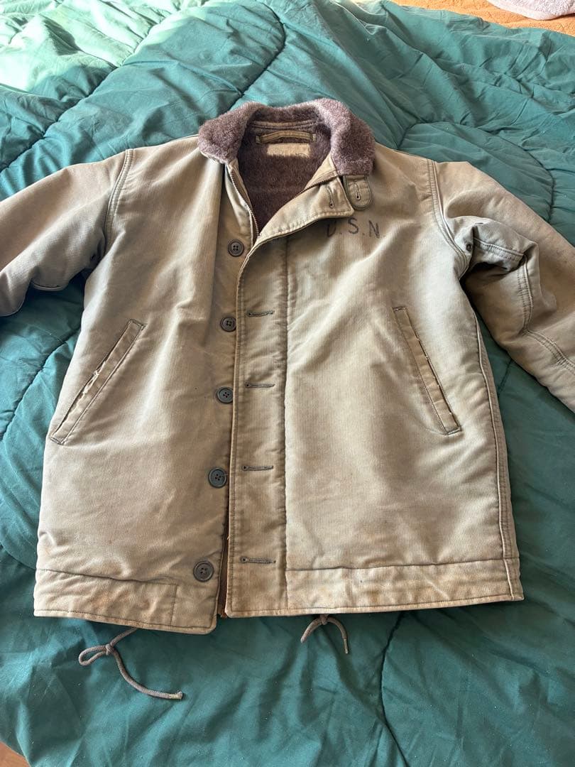 N1デッキジャケット　オリーブグリーン ミリタリージャケット　ヴィンテージ