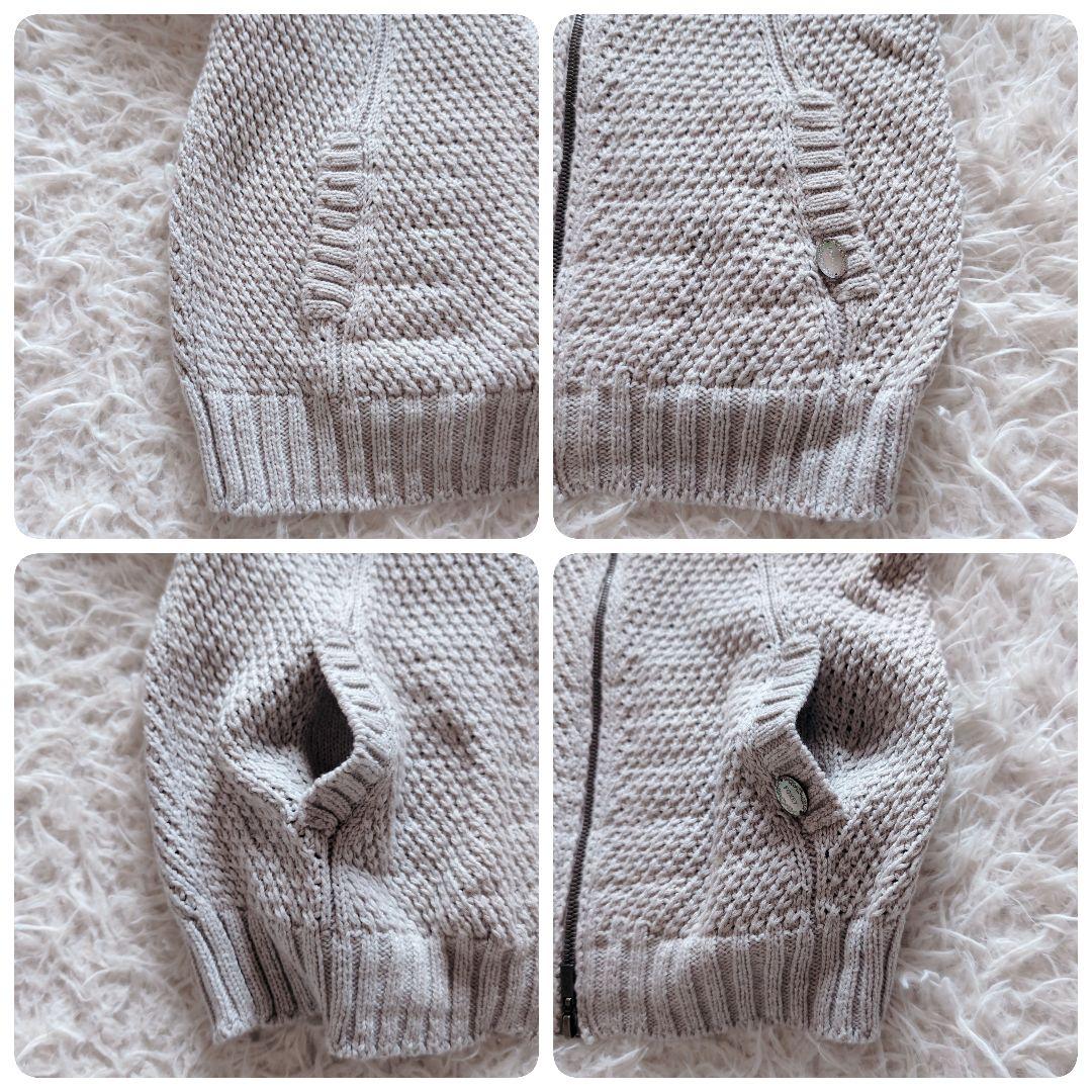 美品✨️フォクシー リリーパーカー　40 コットンシルク フーディ ざっくり編み