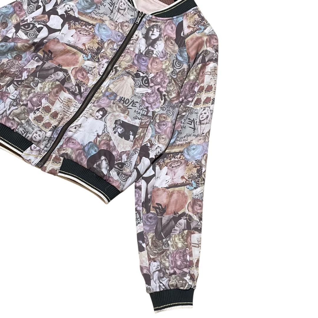 美品　コートニーラブ　ヒステリックグラマー　リバーシブル　薄手　総柄　ブルゾン