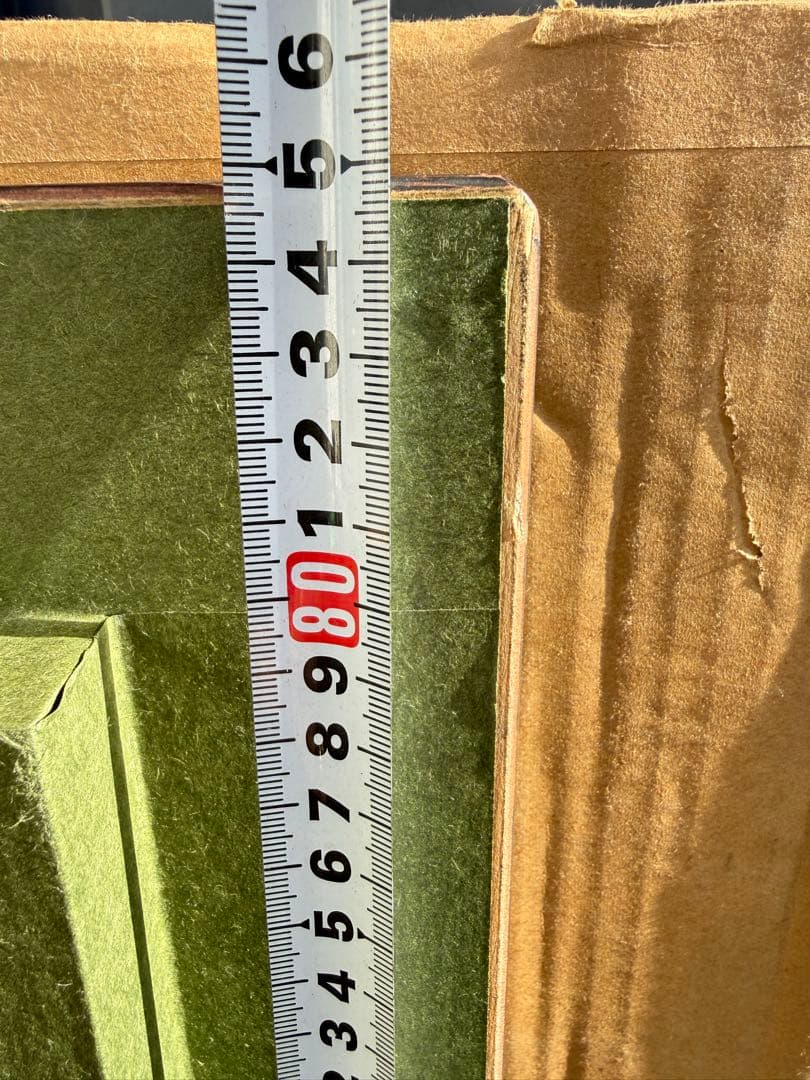 超美品　F15サイズ 油彩額縁 前面ガラス＆供箱付き黒と金の装飾　1230①倉庫