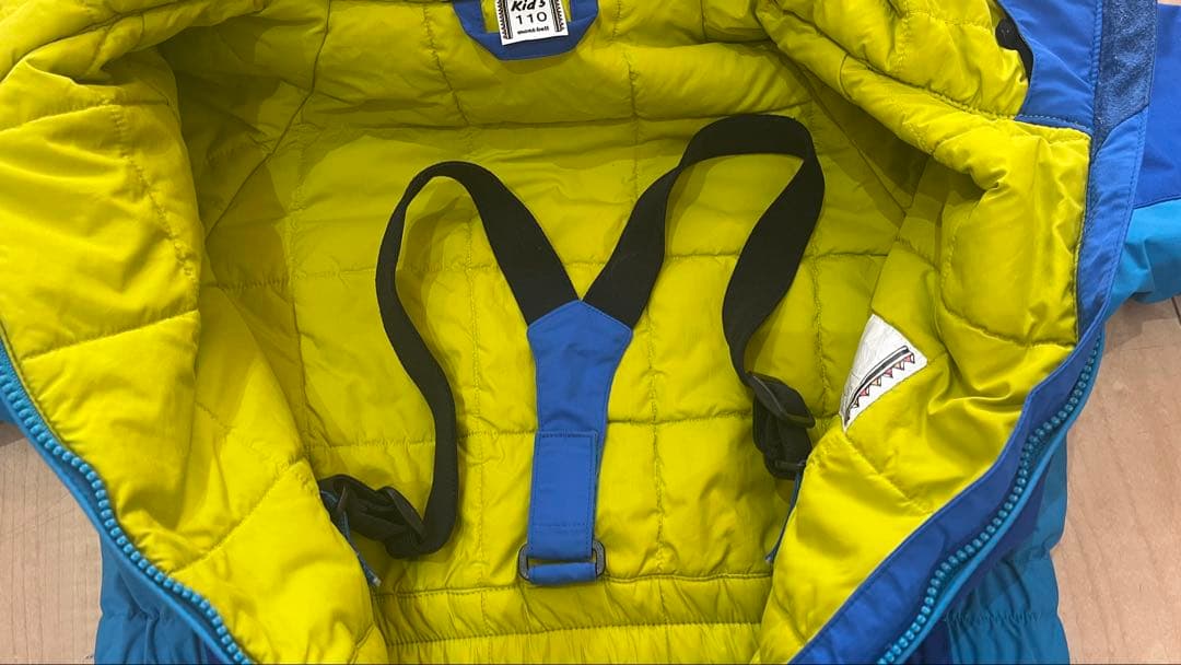 mont-bell スキーウェア 青　モンベル　スノーウェア　110 100