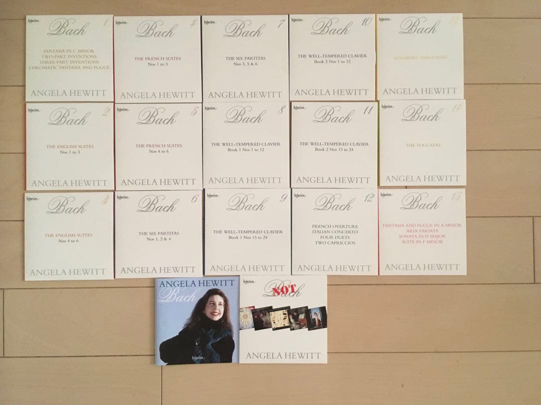 アンジェラ・ヒューイット バッハ全集 CD15枚組 Hyperion 洋盤