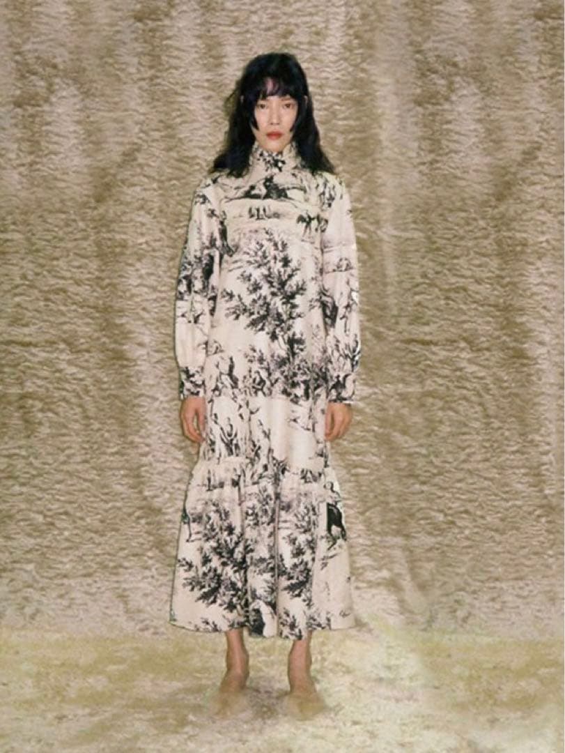 ワンピース JOHN french scenic prhnted dress