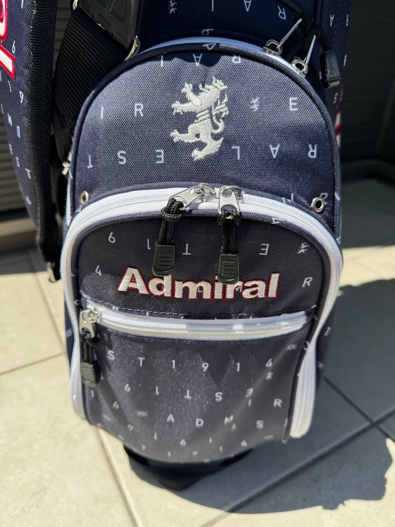ニコニコさん専用　Admiral ゴルフバッグ・キャディバッグ ネイビー